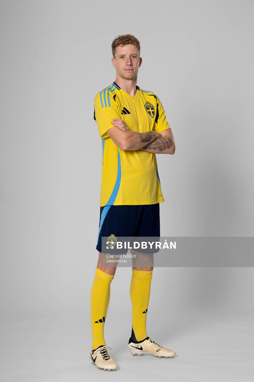 Samuel Gustafson of the Swedish national football team