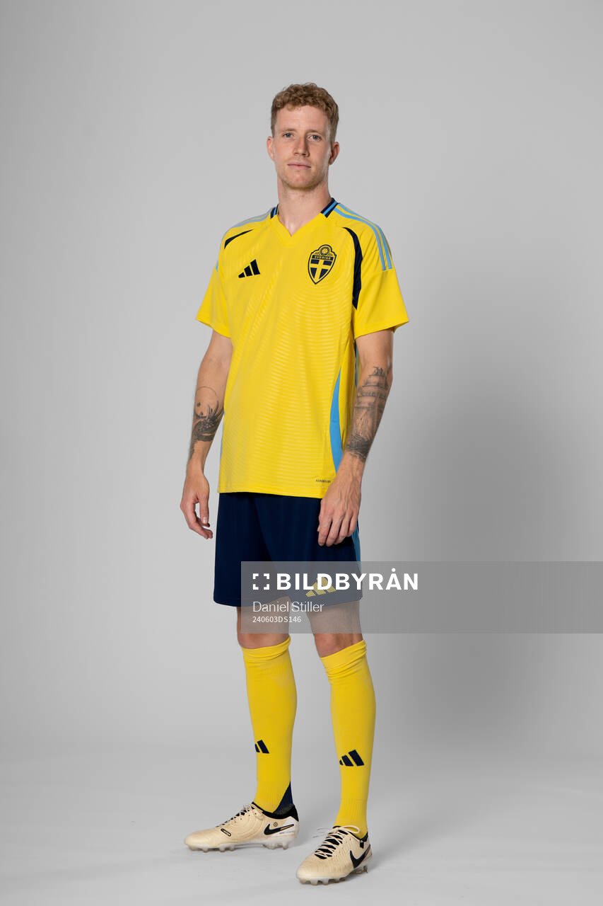 Samuel Gustafson of the Swedish national football team