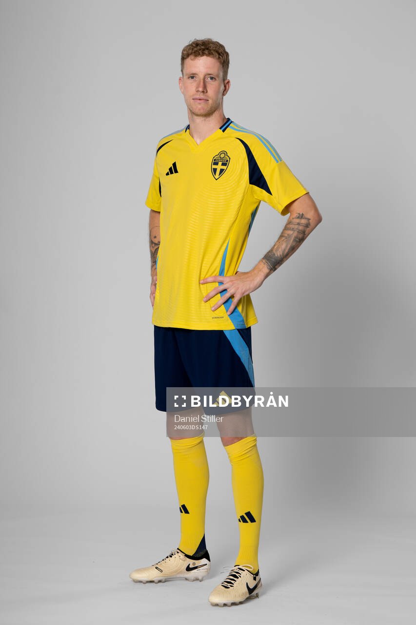 Samuel Gustafson of the Swedish national football team