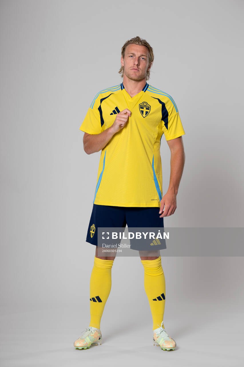 Emil Forsberg of the Swedish national football team poses
