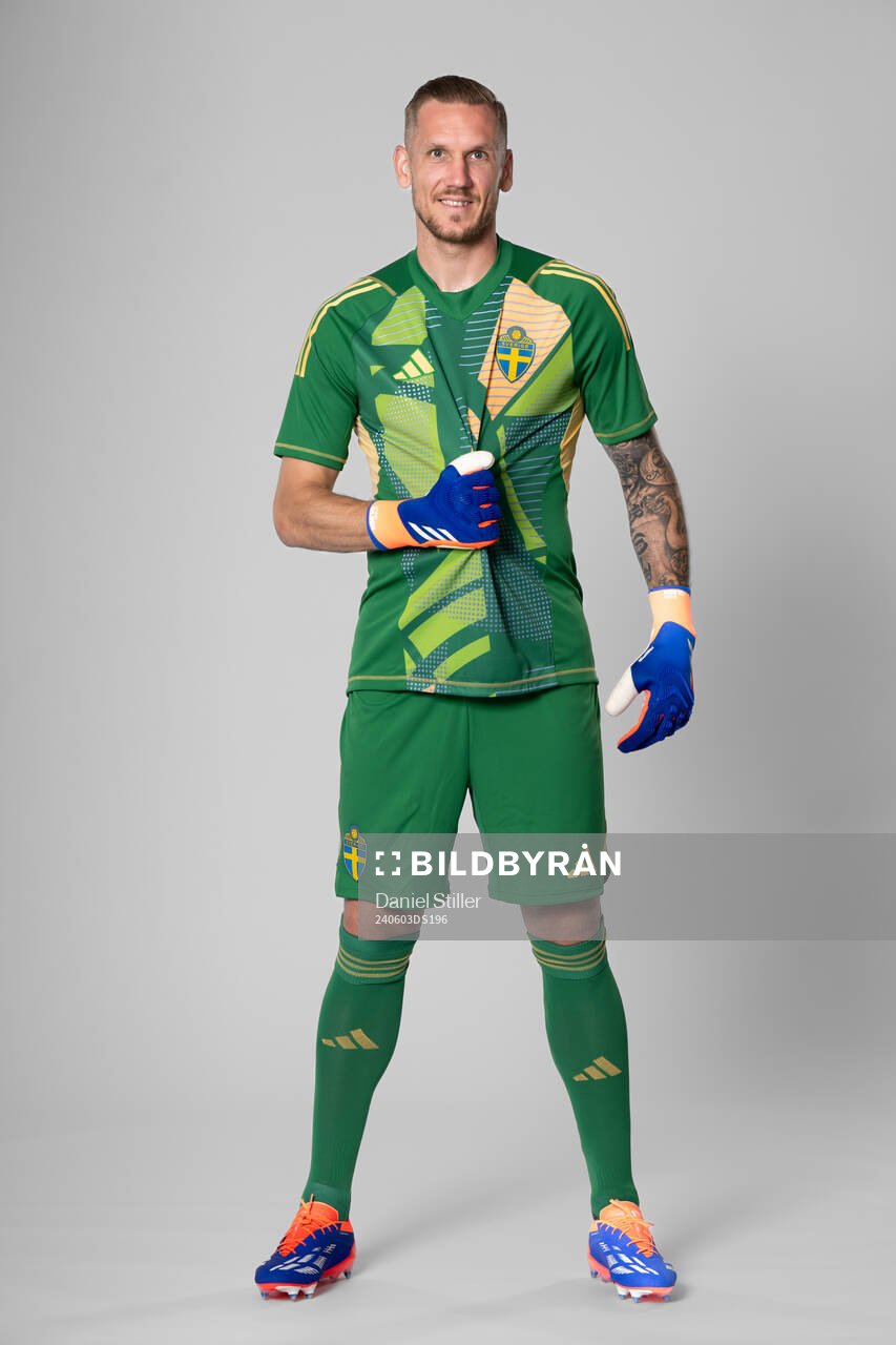 Goalkeeper Robin Olsen of the Swedish national football