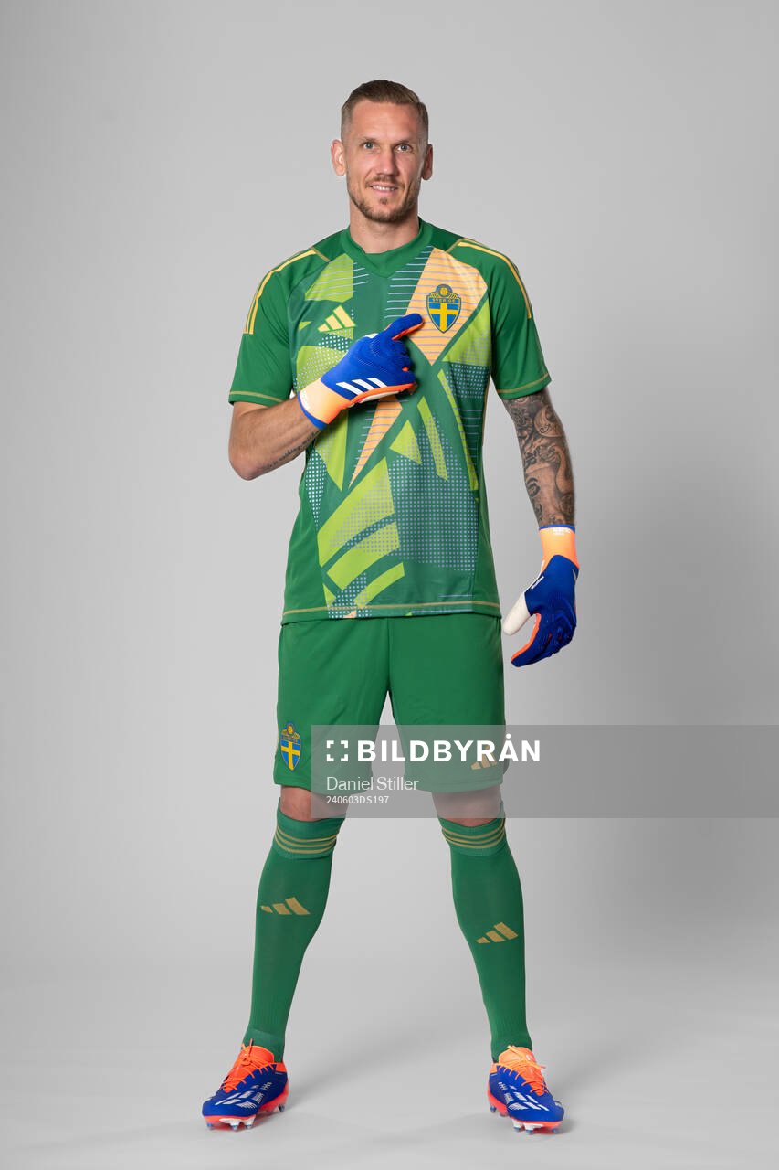 Goalkeeper Robin Olsen of the Swedish national football
