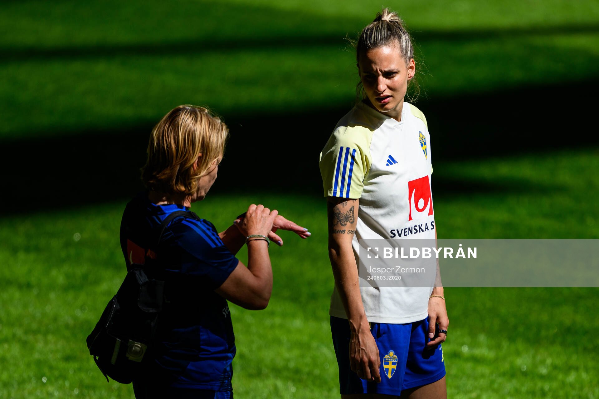 Nathalie Björn of the Swedish women's national football