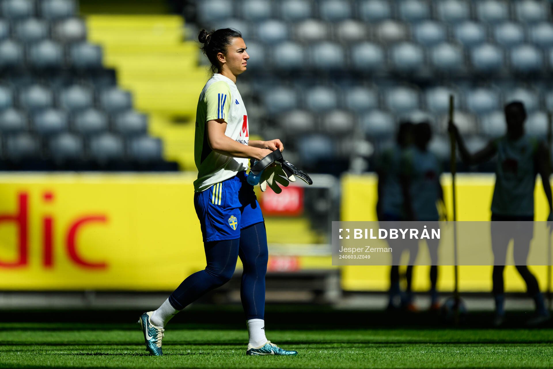 goalkeeper Zecira Musovic of the Swedish women's national