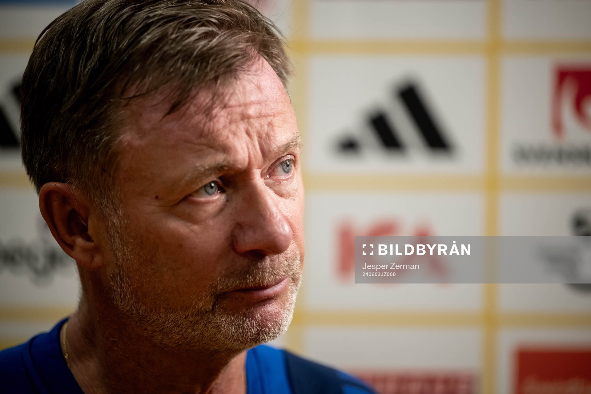 Head coach Peter Gerhardsson of the Swedish women's