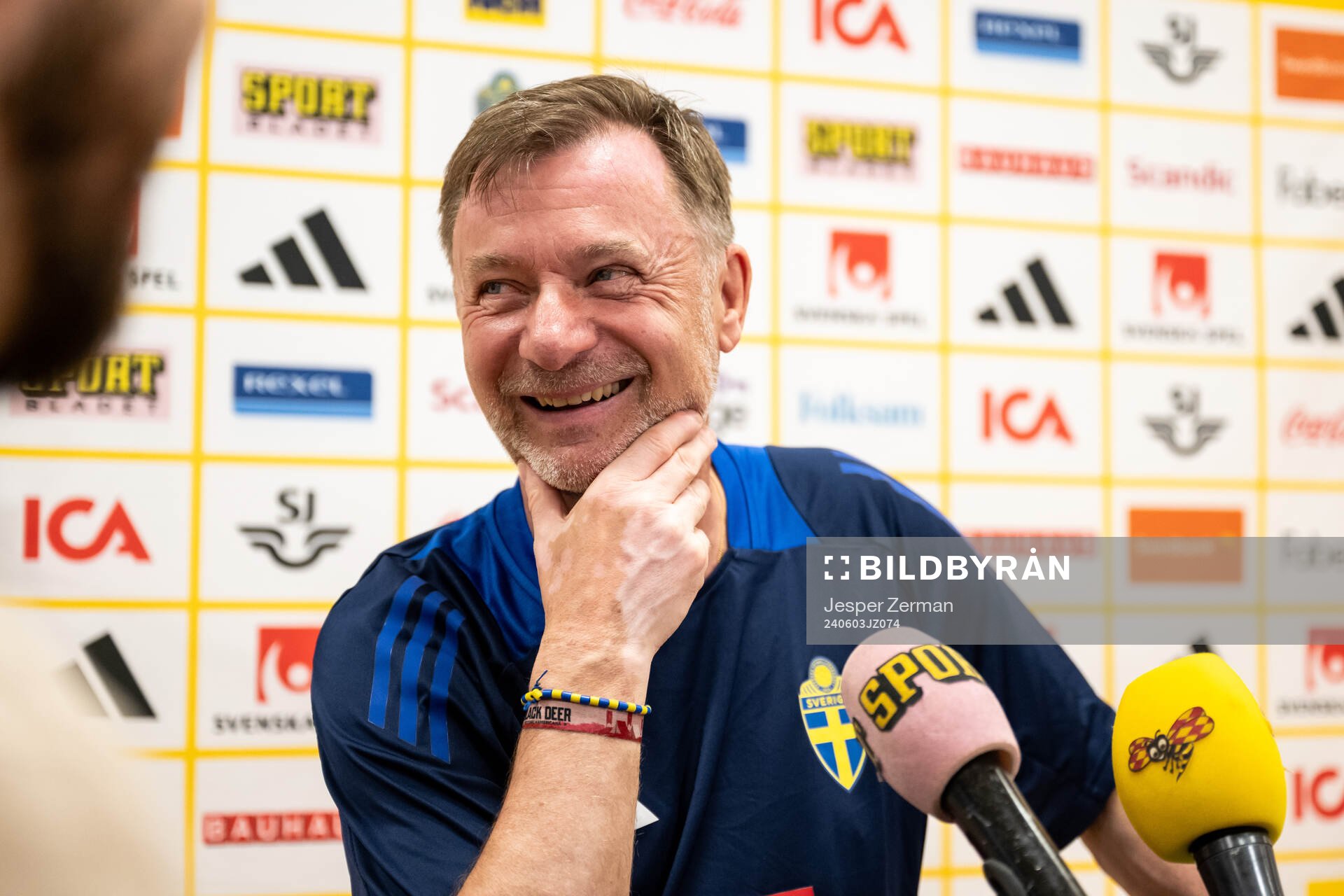 Head coach Peter Gerhardsson of the Swedish women's