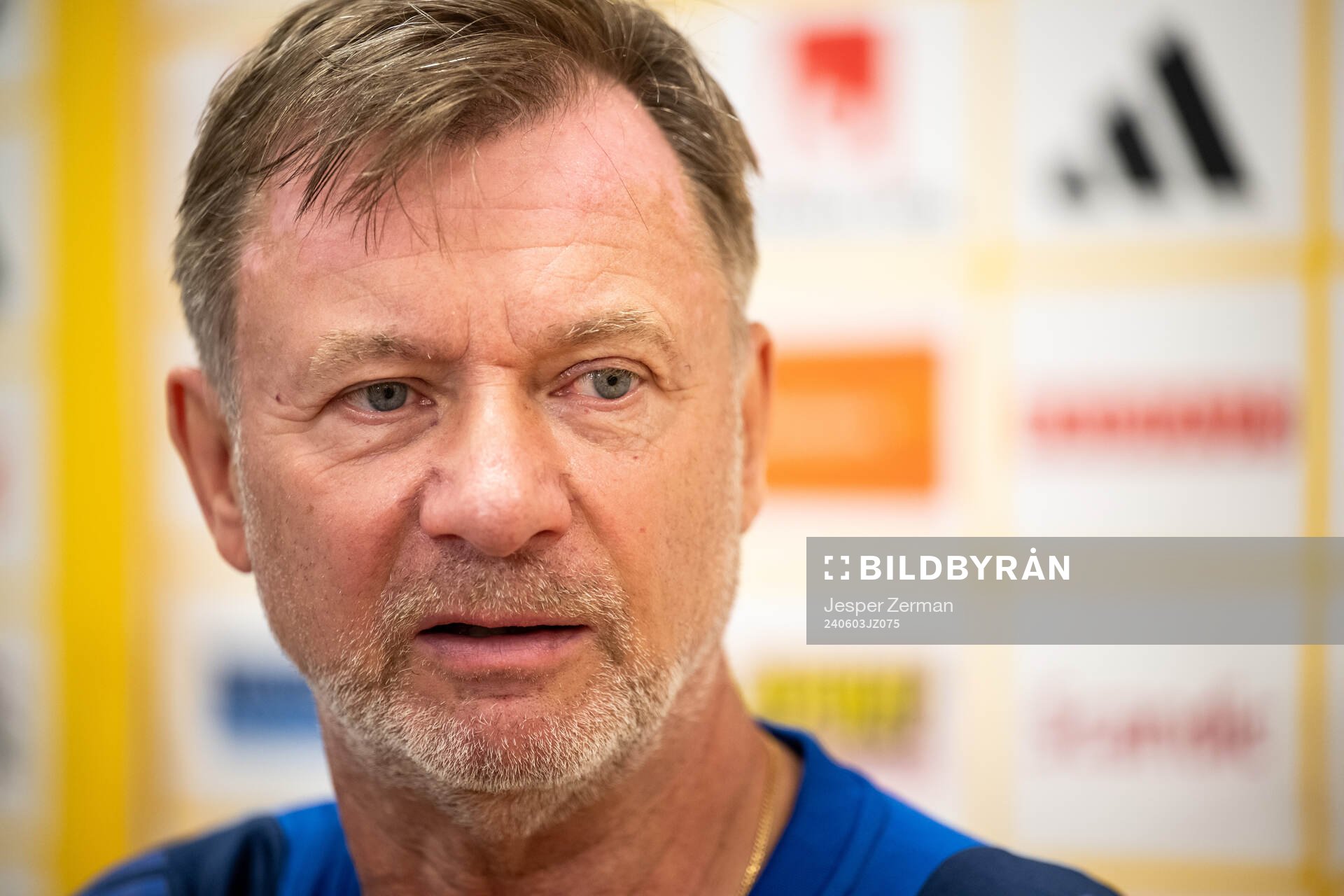 Head coach Peter Gerhardsson of the Swedish women's