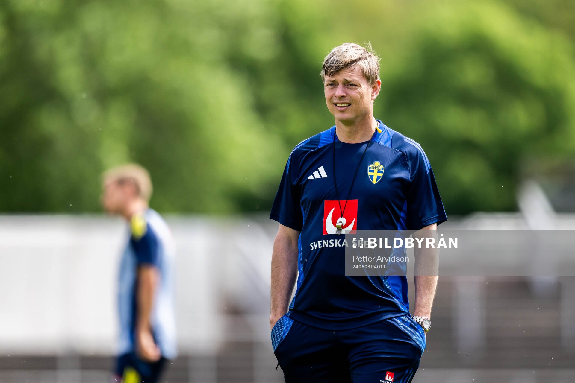 Head coach Jon Dahl Tomasson of the Swedish men's national