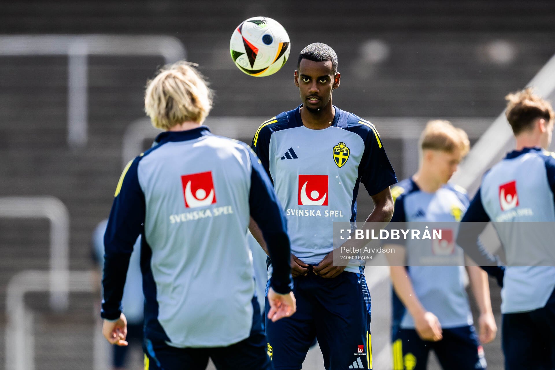 Alexander Isak of the Swedish men's national football team