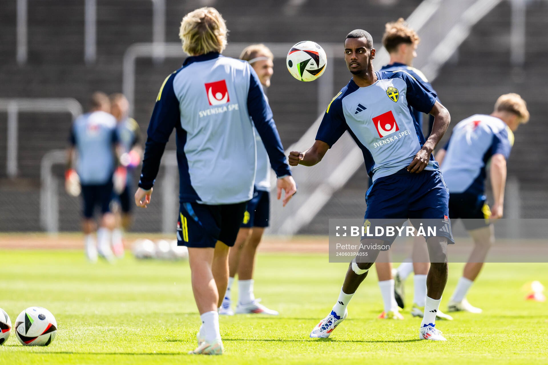 Alexander Isak of the Swedish men's national football team