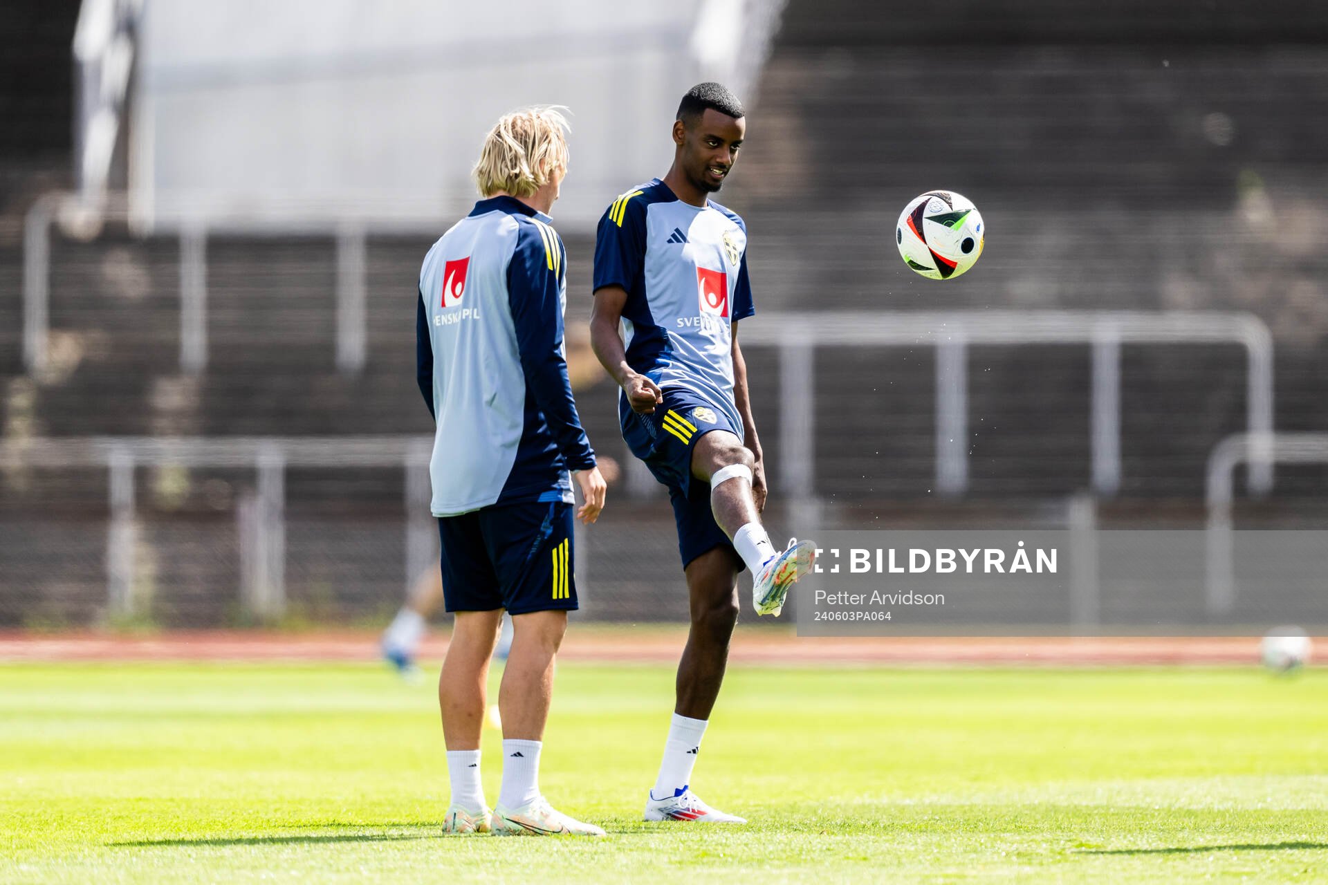 Alexander Isak of the Swedish men's national football team