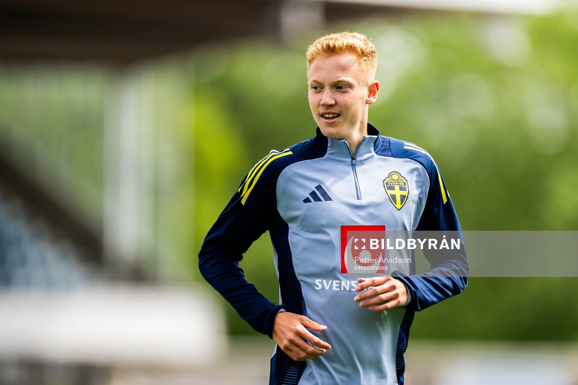 Hugo Larsson of the Swedish men's national football team