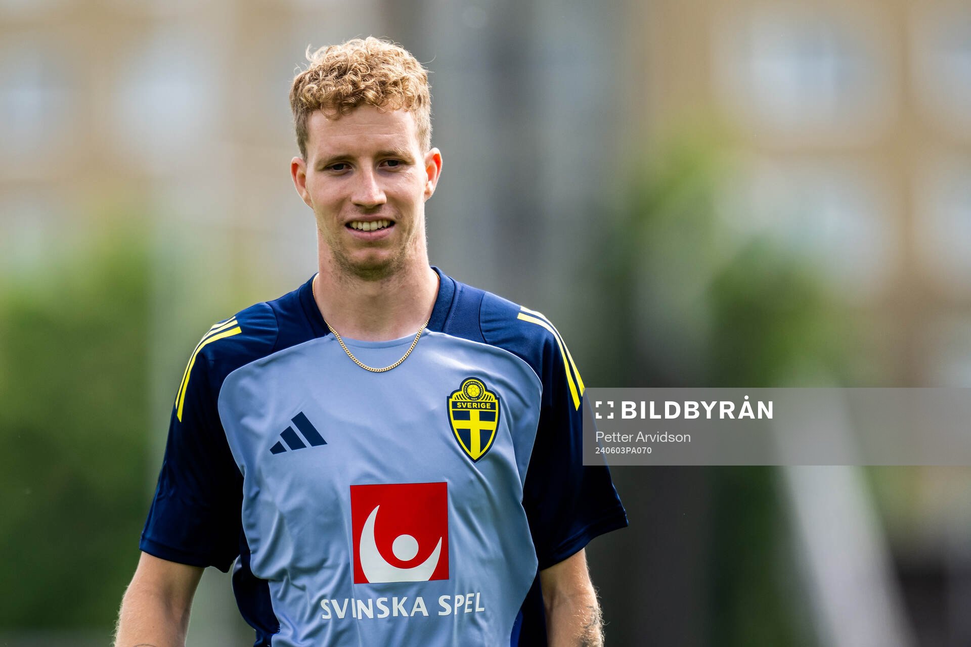 Samuel Gustafson of the Swedish men's national football team