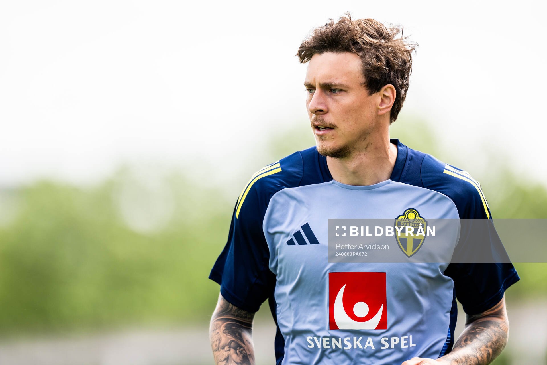Victor Nilsson Lindelöf of the Swedish men's national