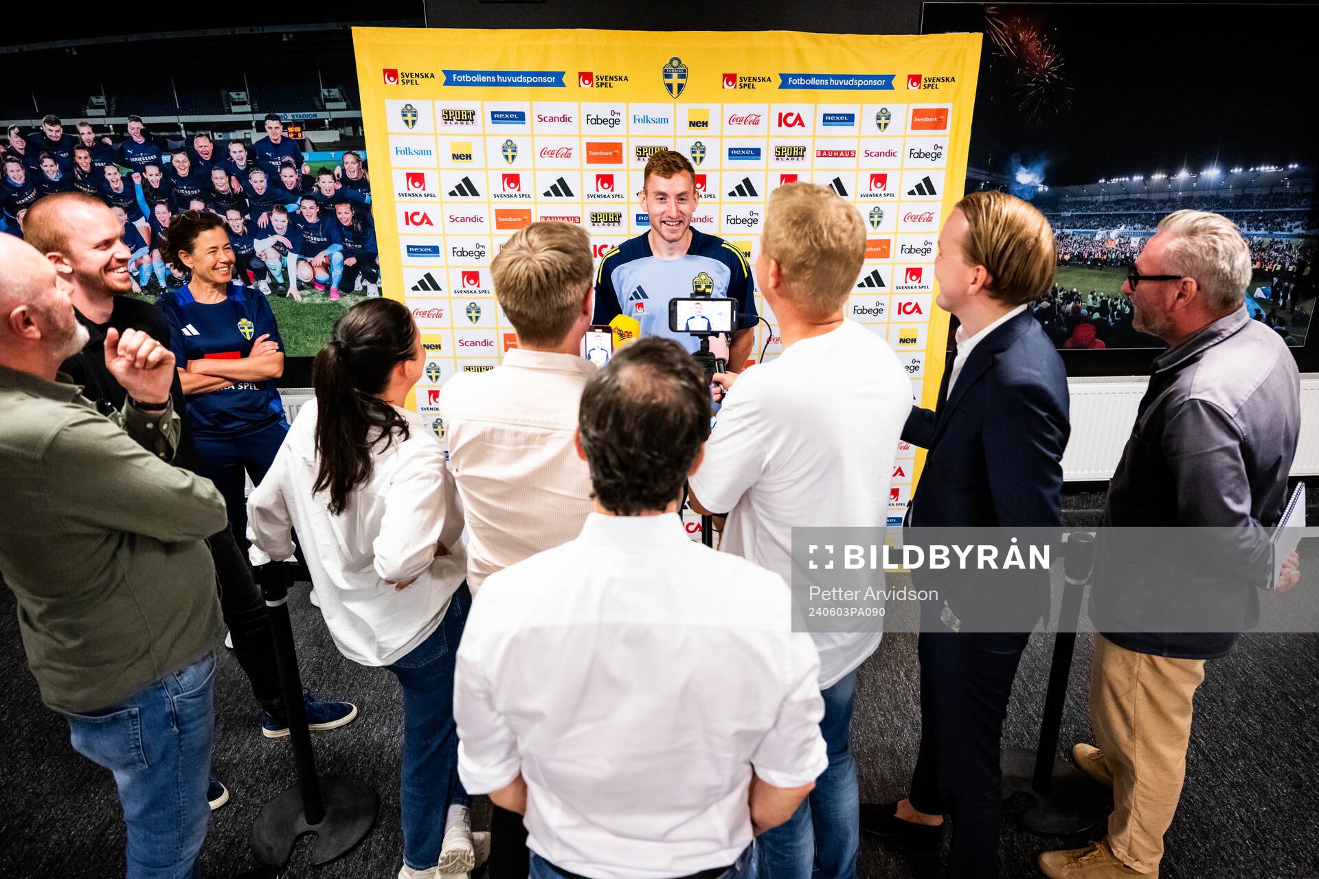 Dejan Kulusevski of the Swedish national football team at a