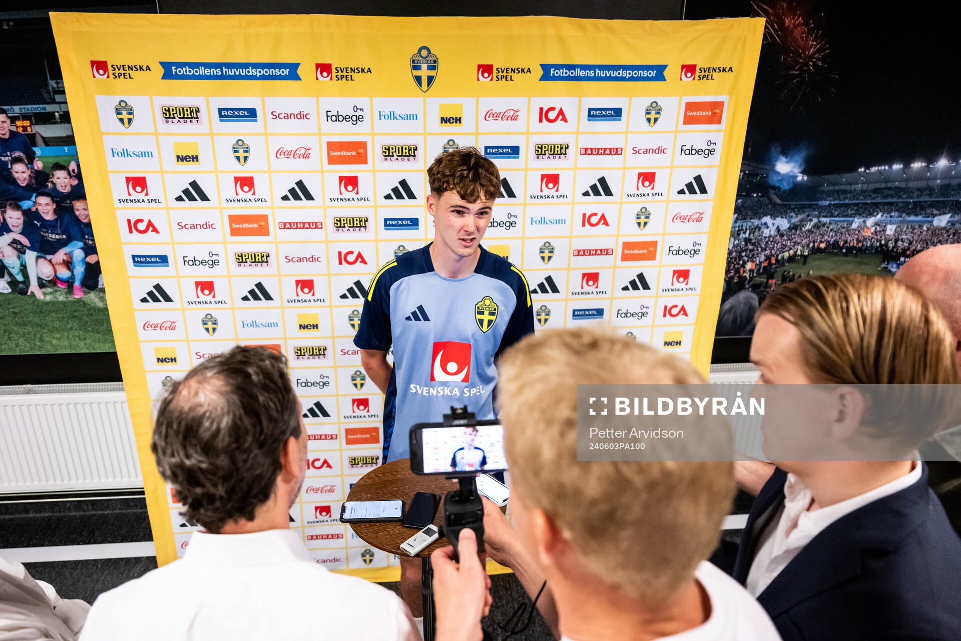 Williot Swedberg of the Swedish national football team at a