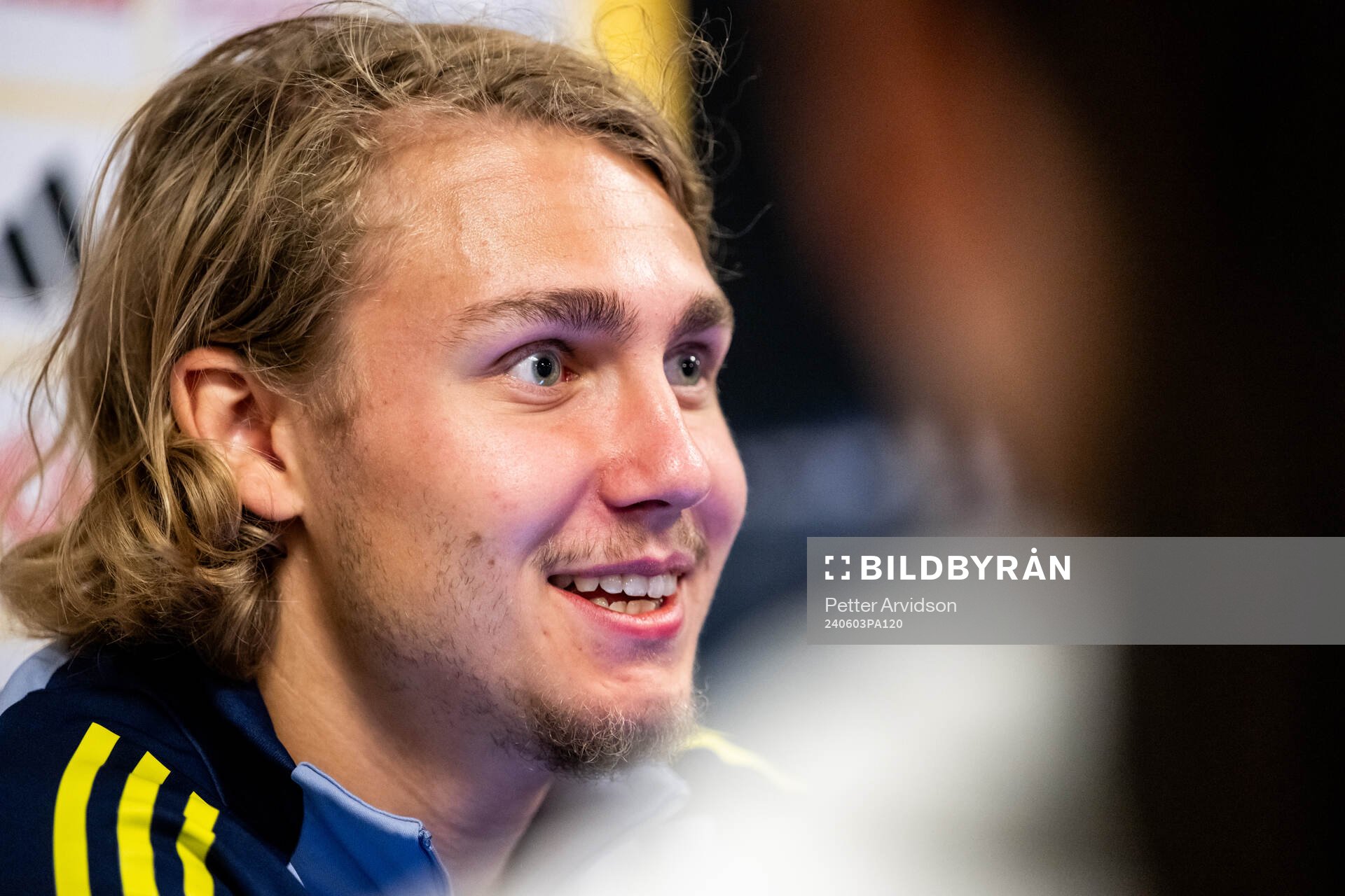 Sebastian Nanasi of the Swedish national football team at a