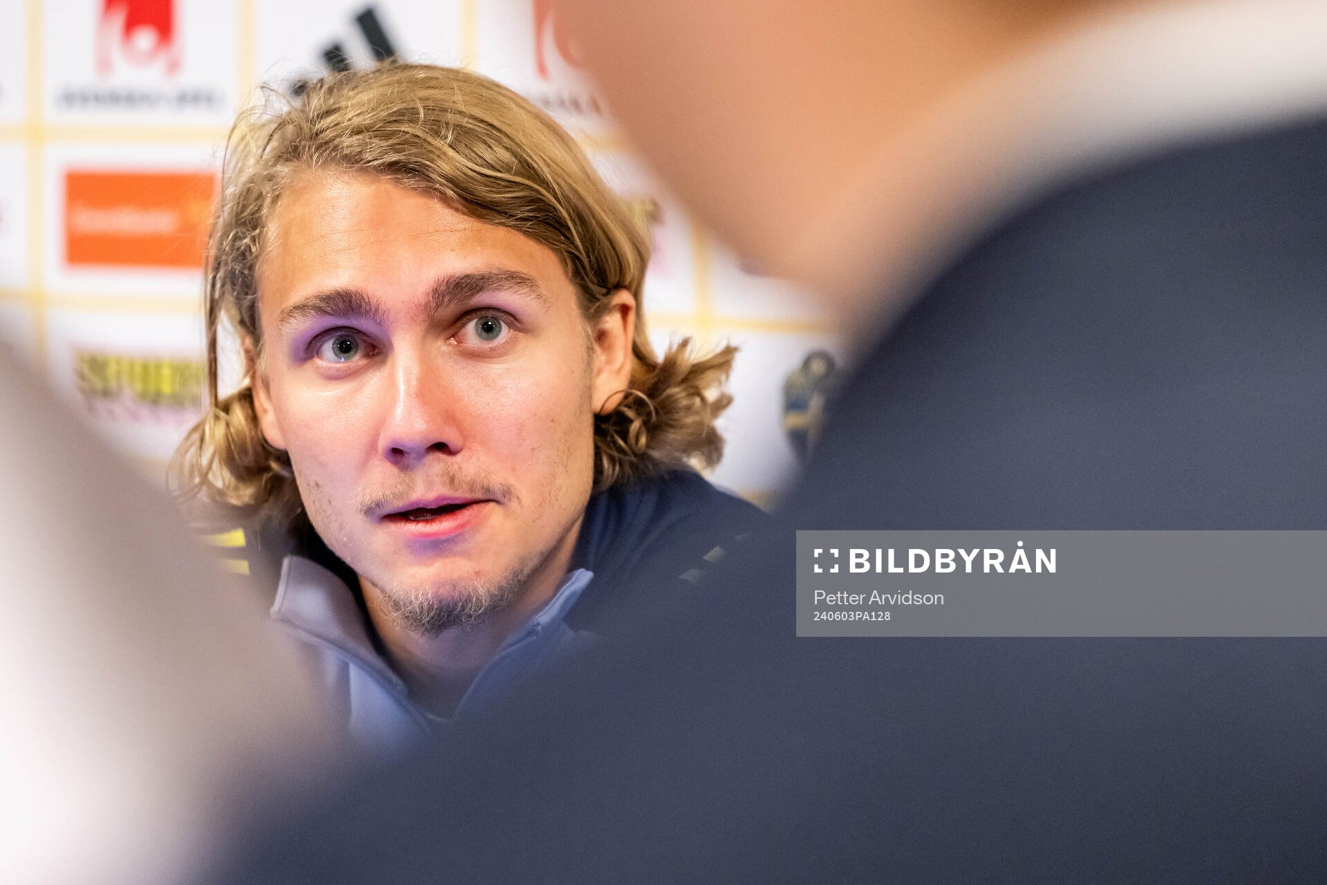 Sebastian Nanasi of the Swedish national football team at a