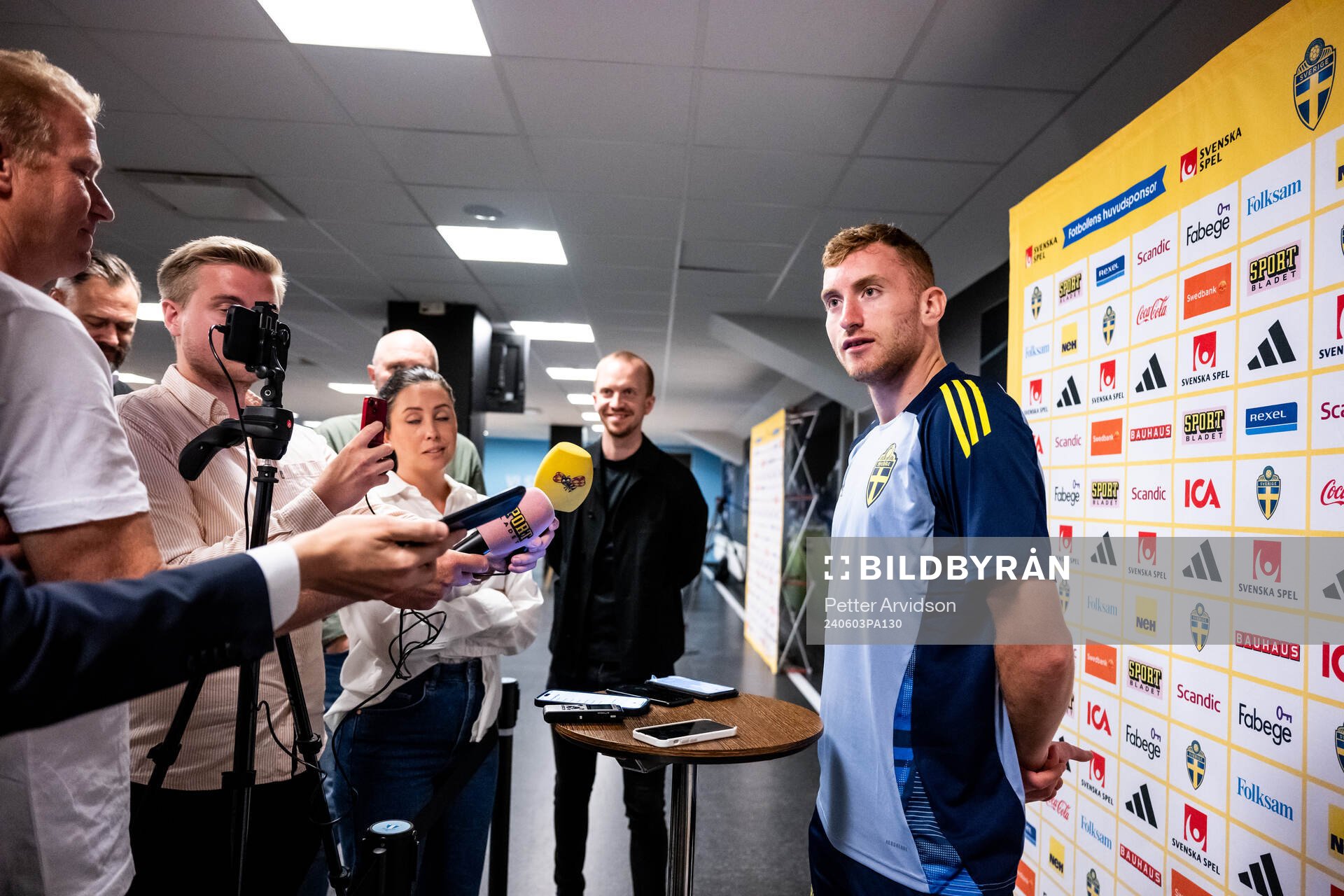Dejan Kulusevski of the Swedish national football team at a