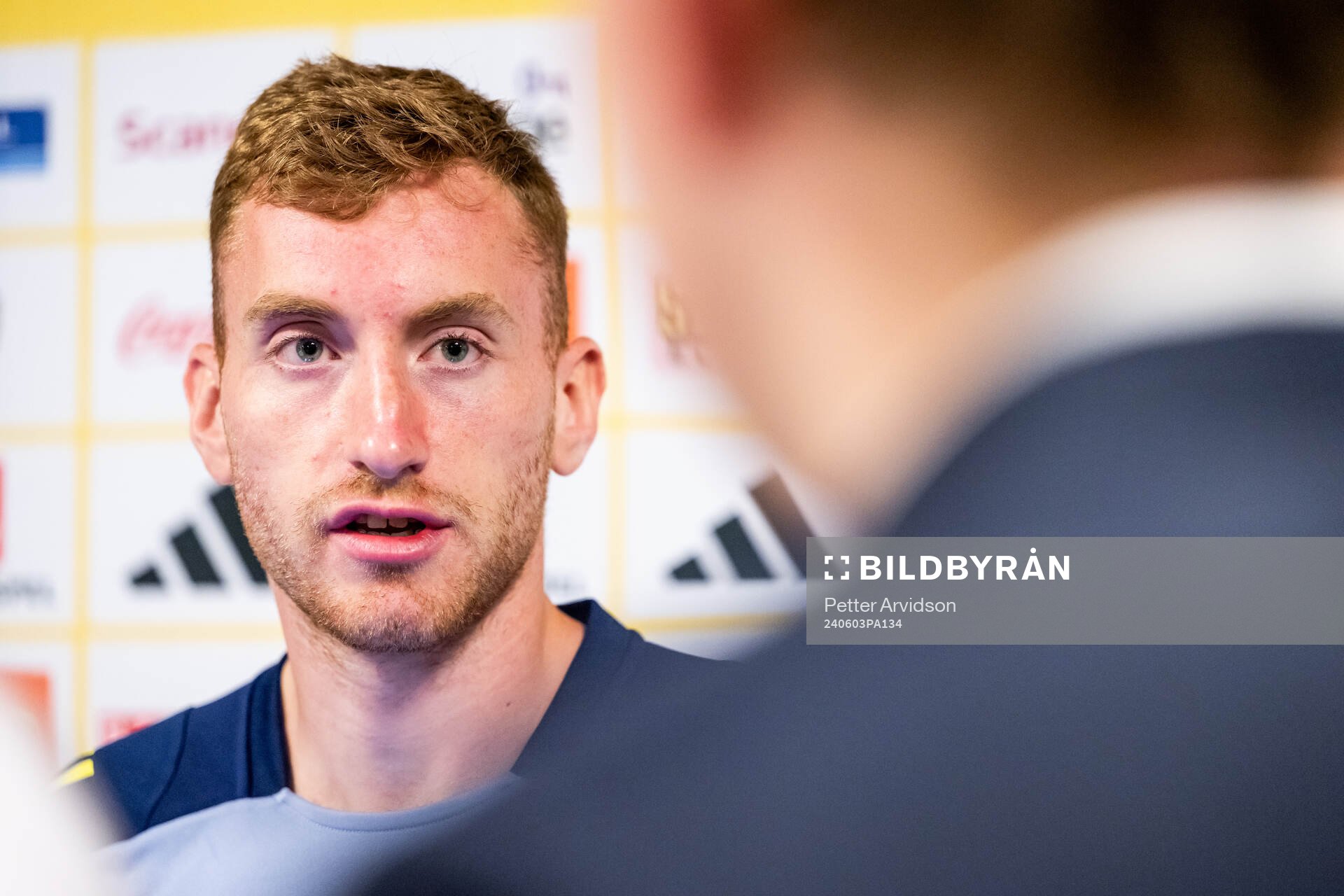 Dejan Kulusevski of the Swedish national football team at a