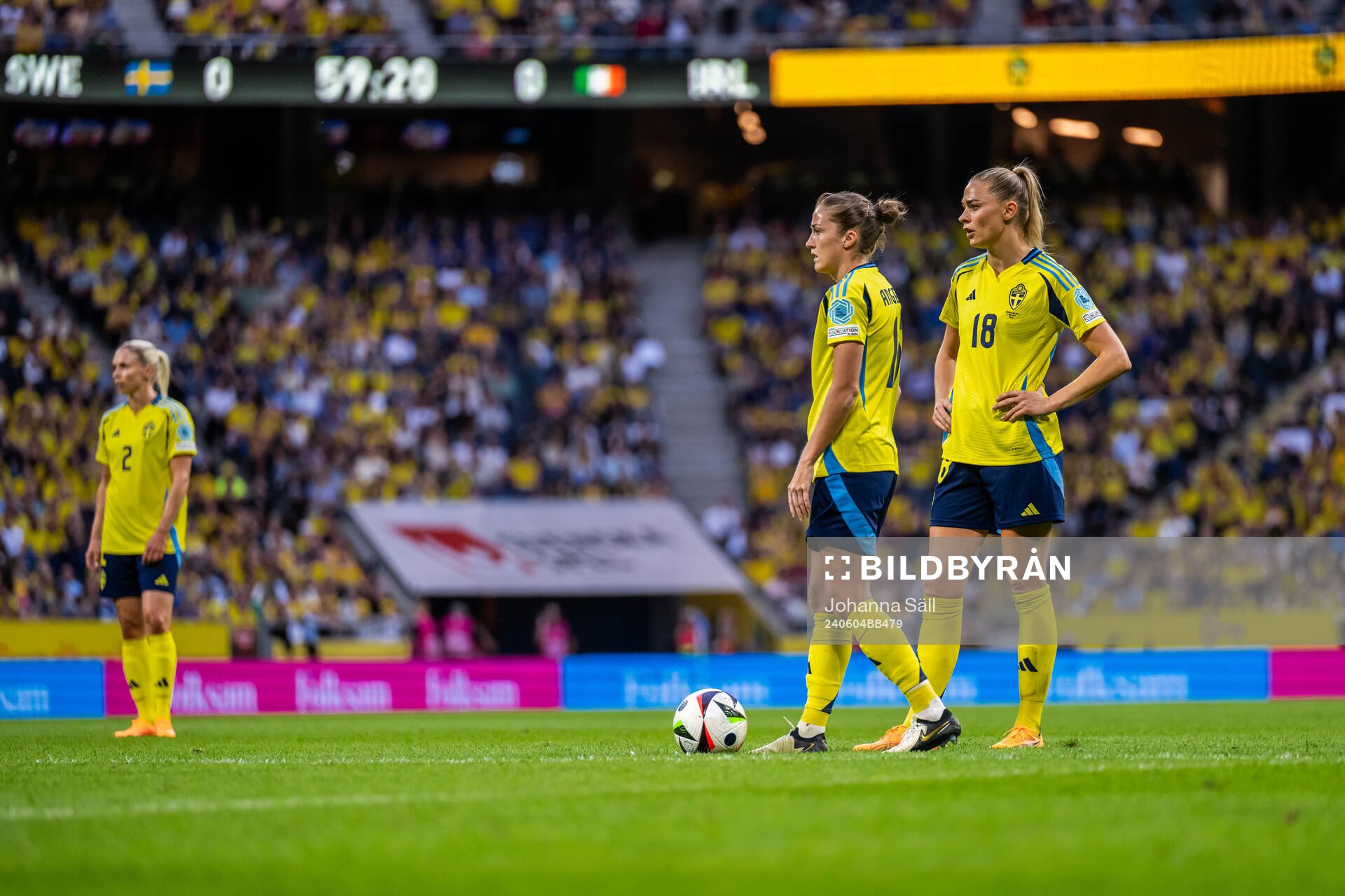 Jonna Andersson, Filippa Angeldal and Fridolina Rolfö of
