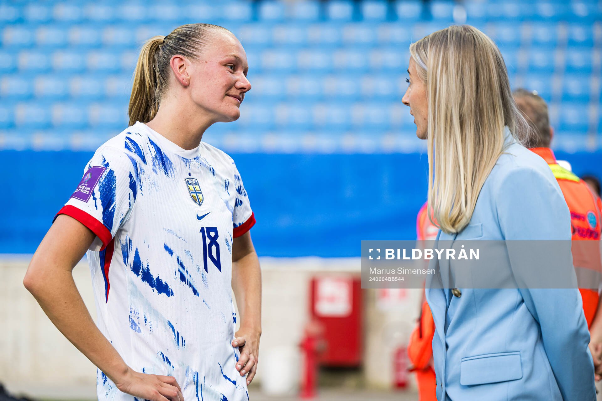 Frida Maanum of Norway and Anja Sønstevold