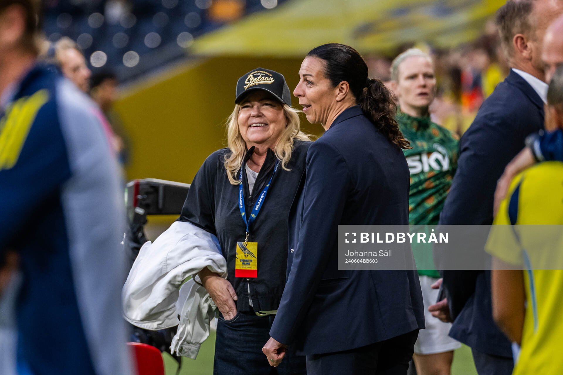Team manager Marika Domanski Lyfors of Sweden and Andrea