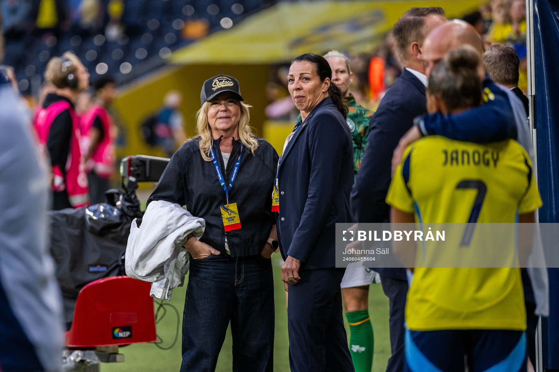 Team manager Marika Domanski Lyfors of Sweden and Andrea