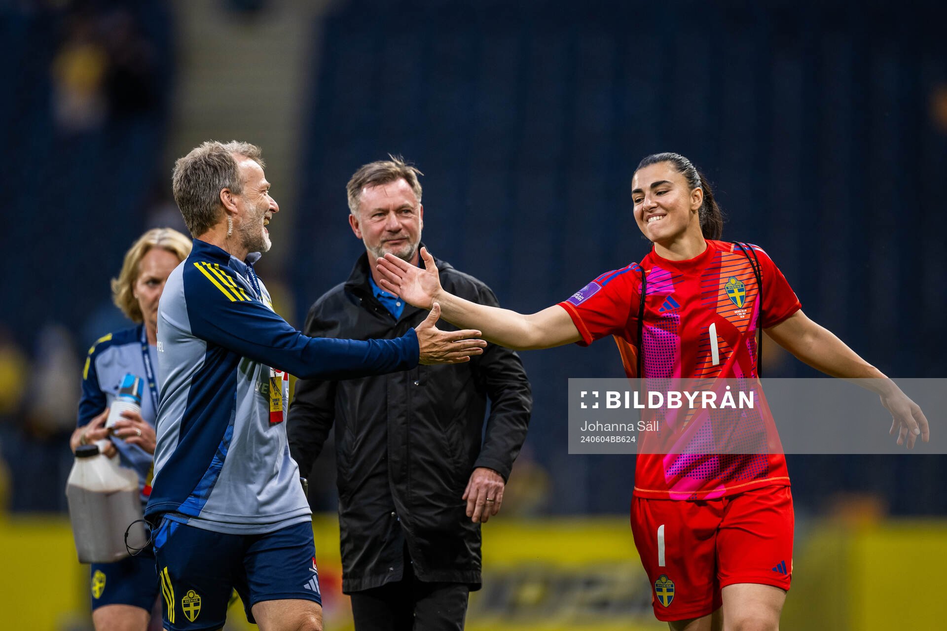 Performance manager Pontus Ekblom, head coach Peter