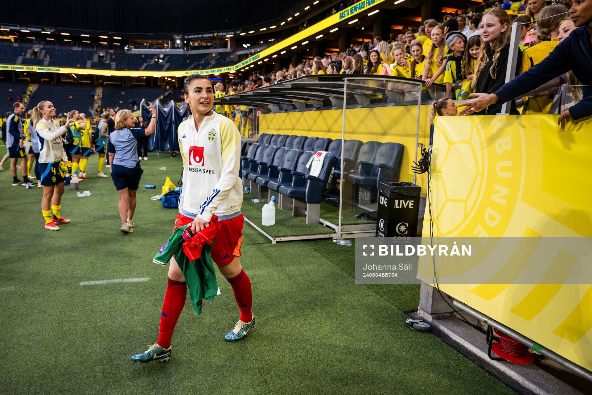 goalkeeper Zecira Musovic of Sweden