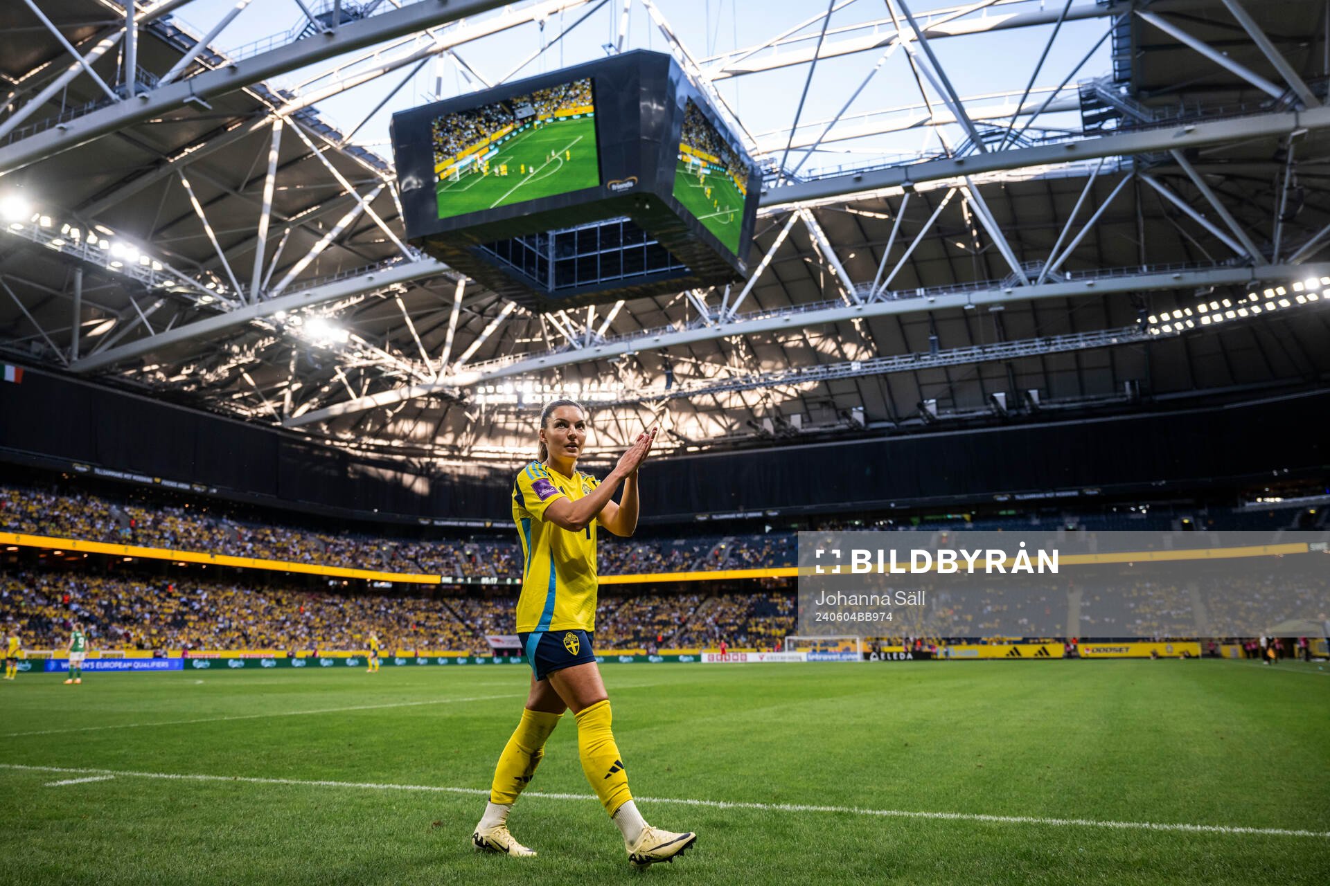 Johanna Rytting Kaneryd of Sweden is substituted