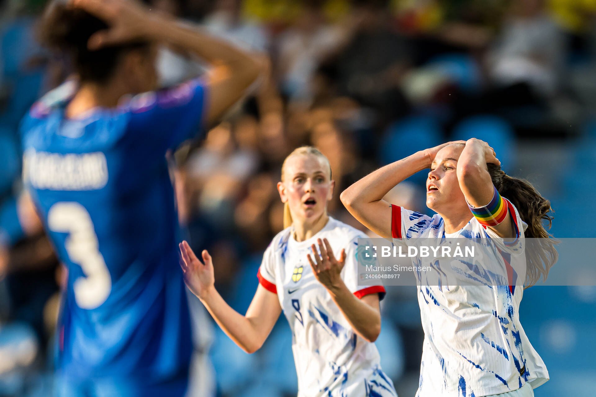 Guro Reiten of Norway looks dejected