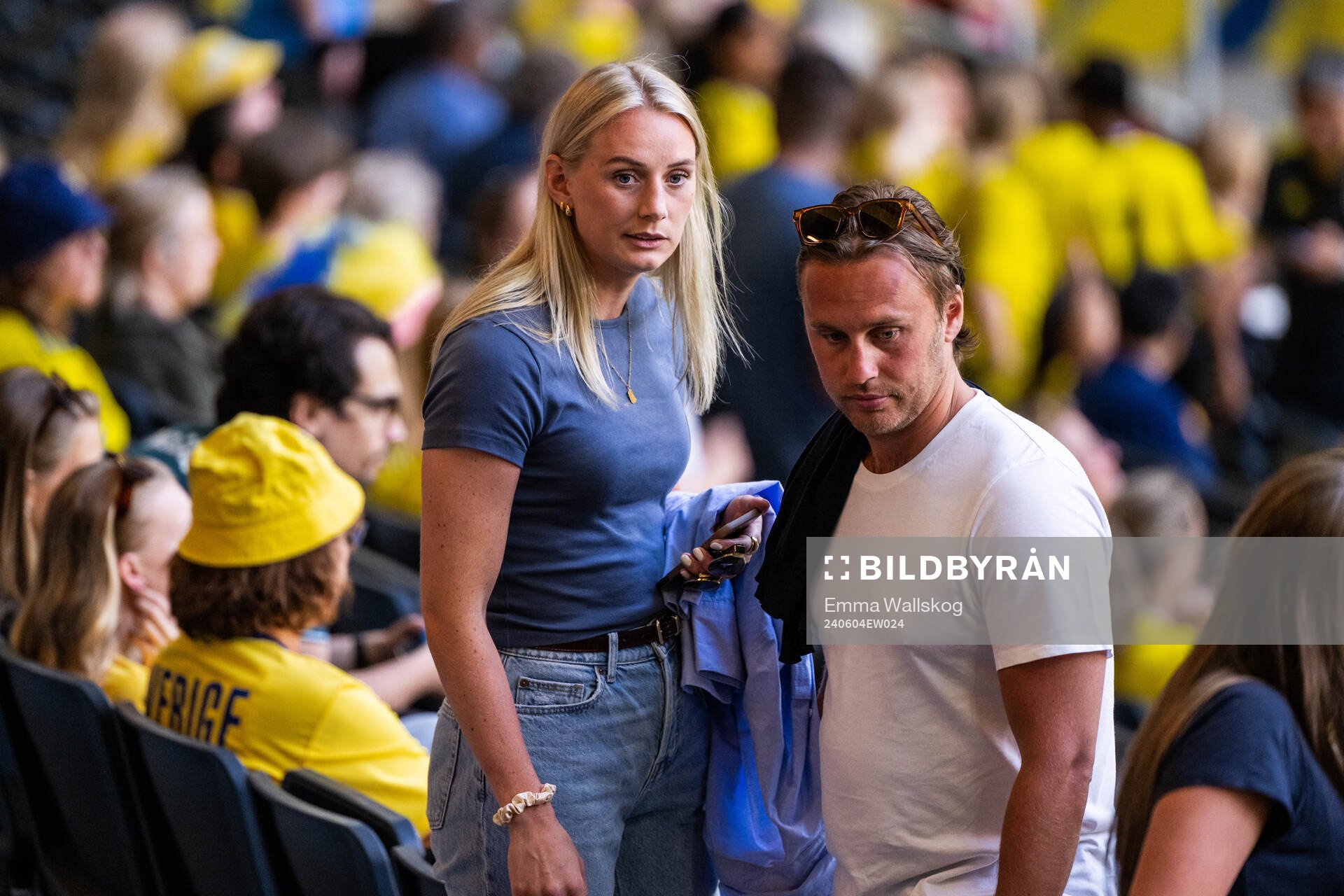 Stina Blackstenius of Sweden in the stands