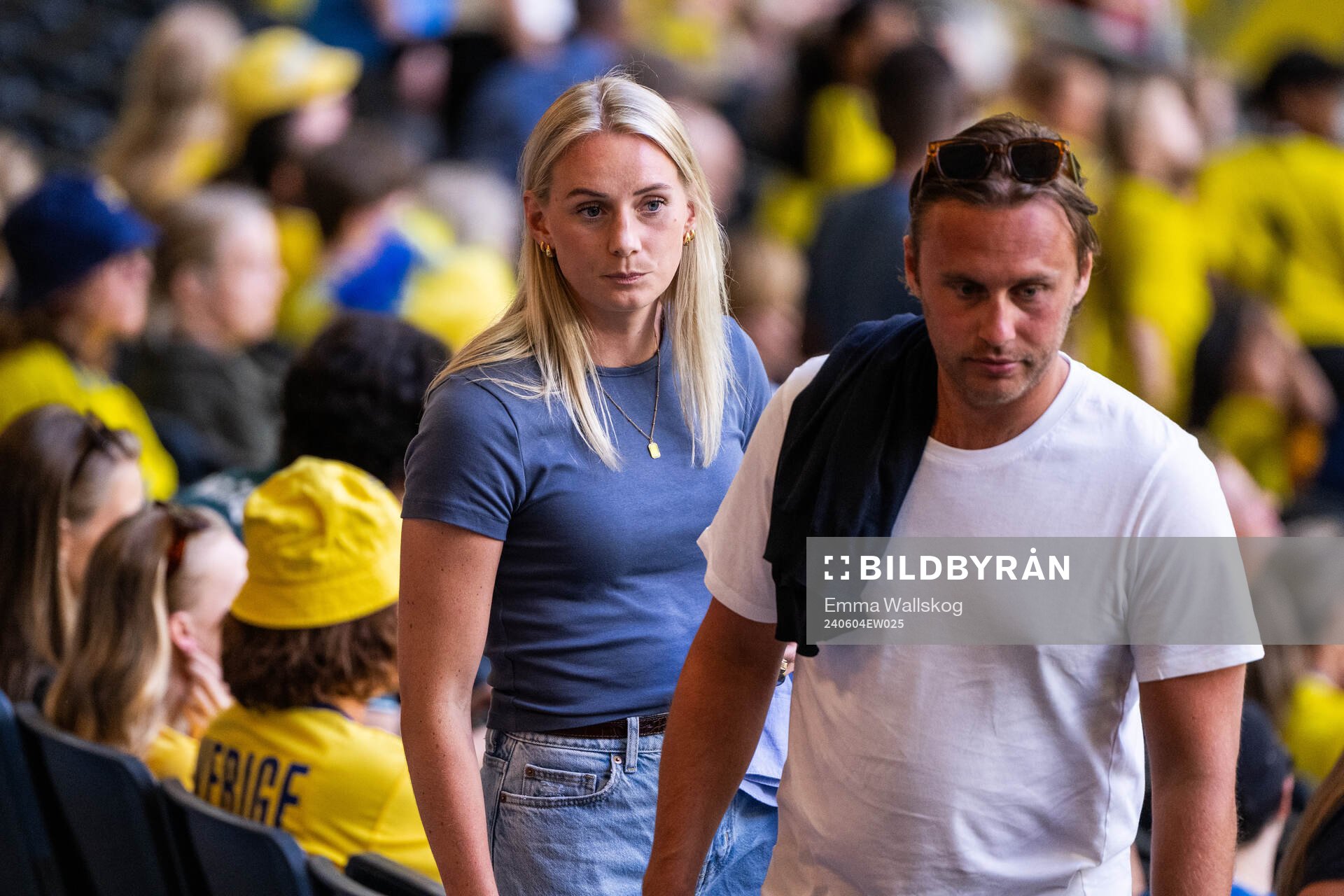 Stina Blackstenius of Sweden in the stands