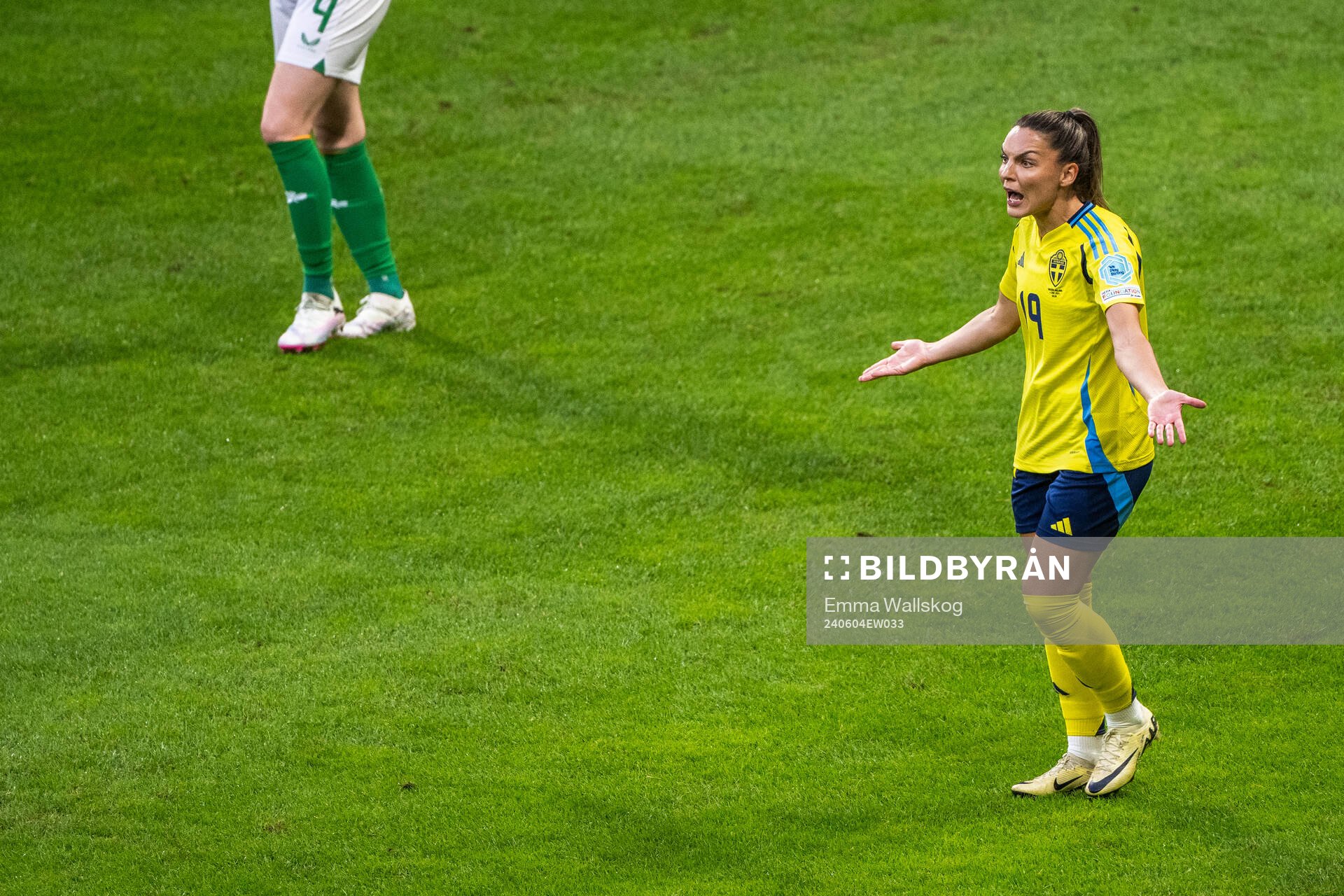 Johanna Rytting Kaneryd of Sweden reacts