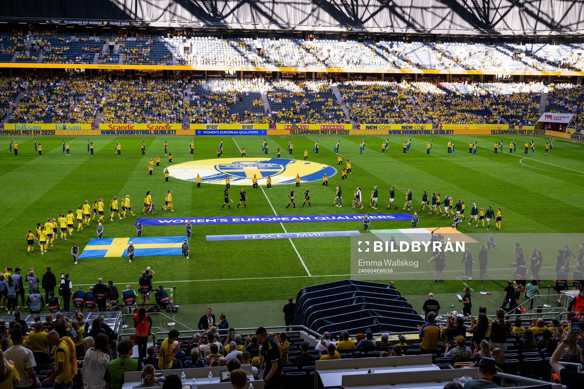 Players of Sweden and of Republic of Ireland
