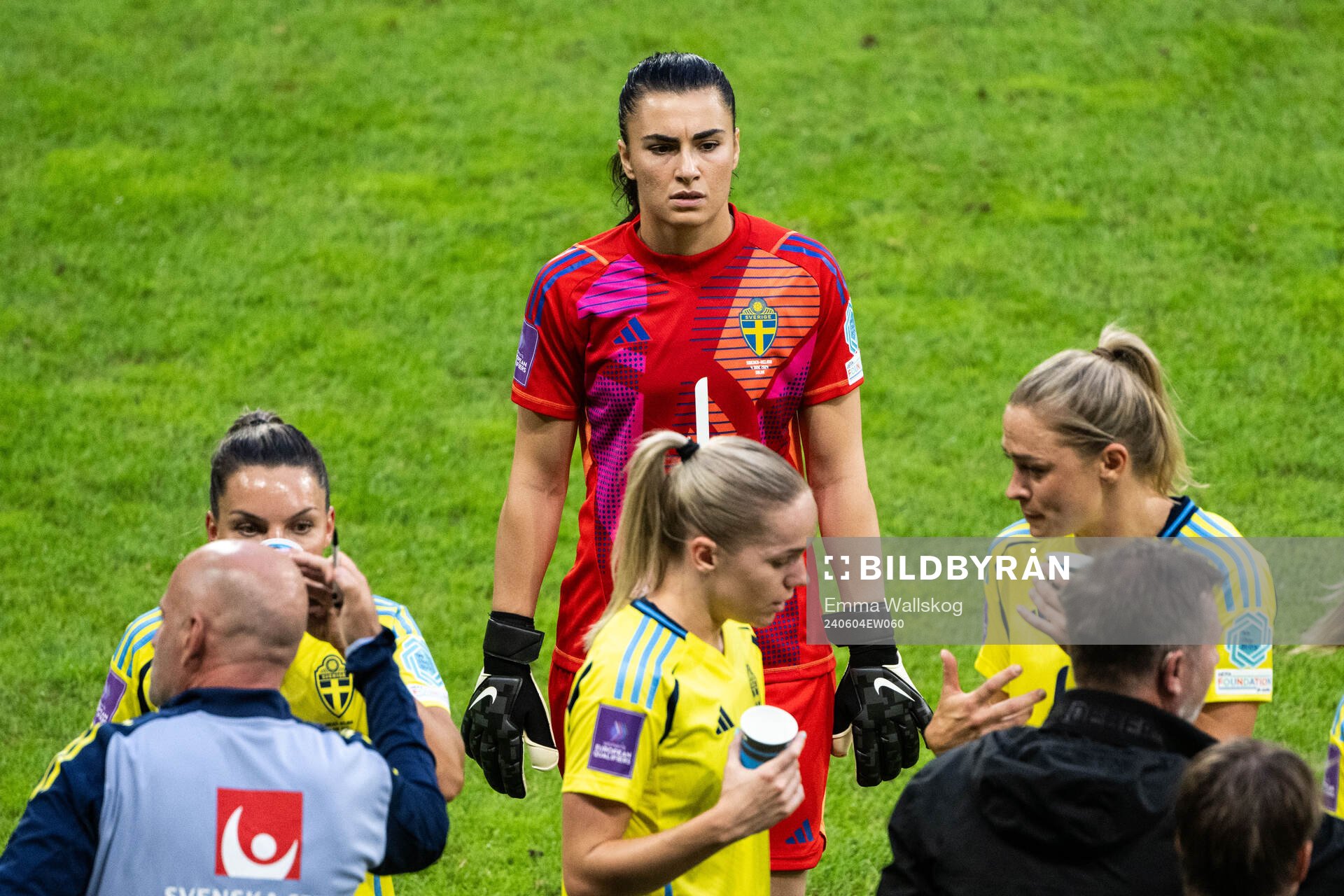 Goalkeeper Zecira Musovic of Sweden
