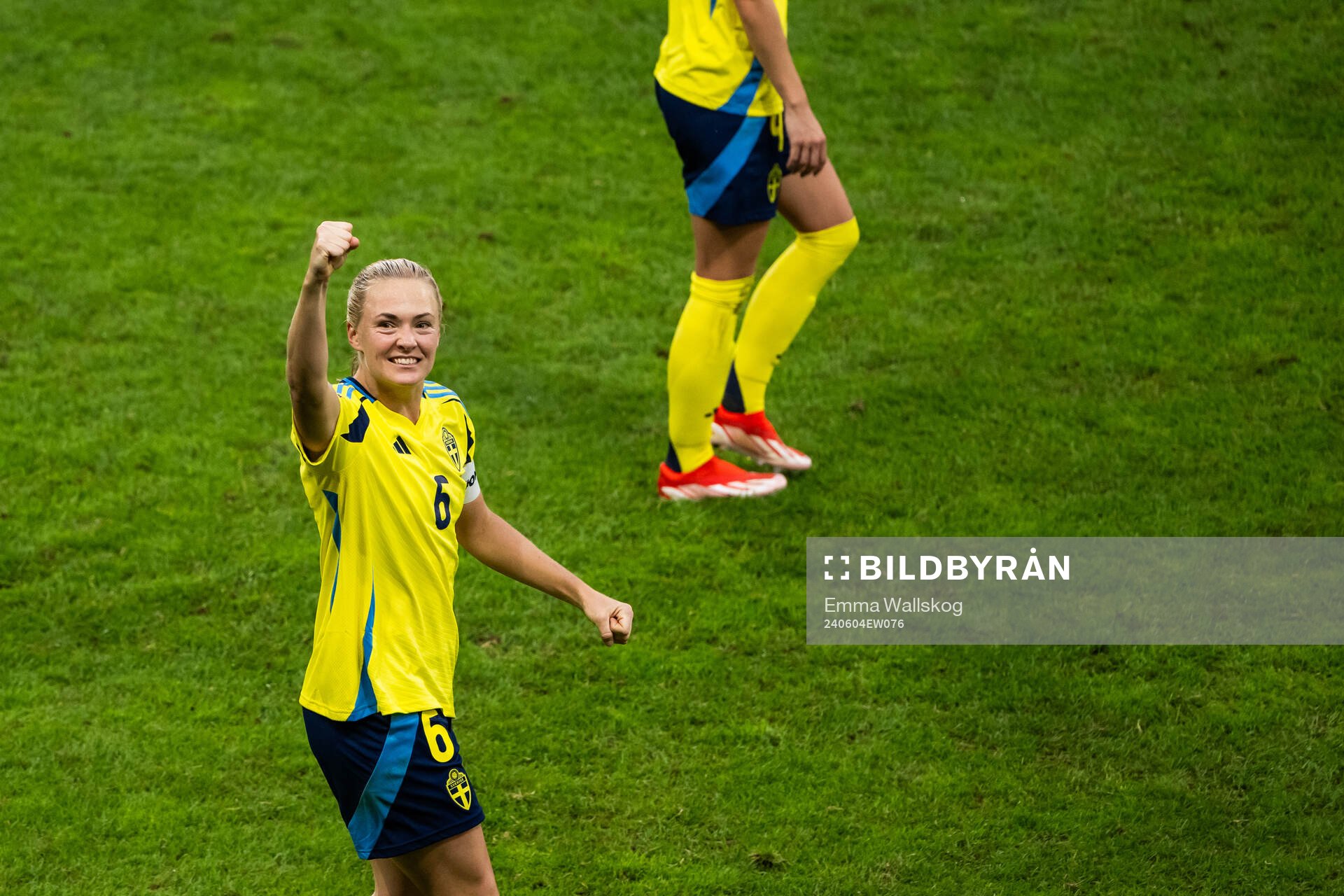 Magdalena Eriksson of Sweden celebrates