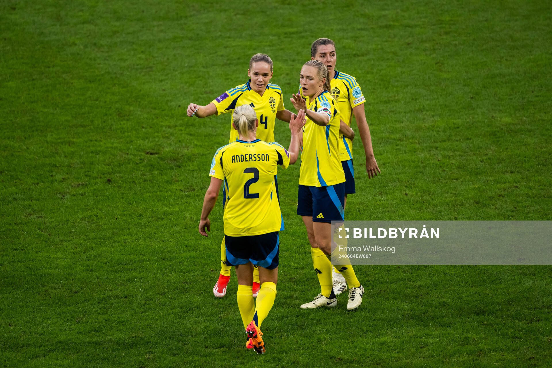 Hanna Lundkvist, Jonna Andersson, Magdalena Eriksson and