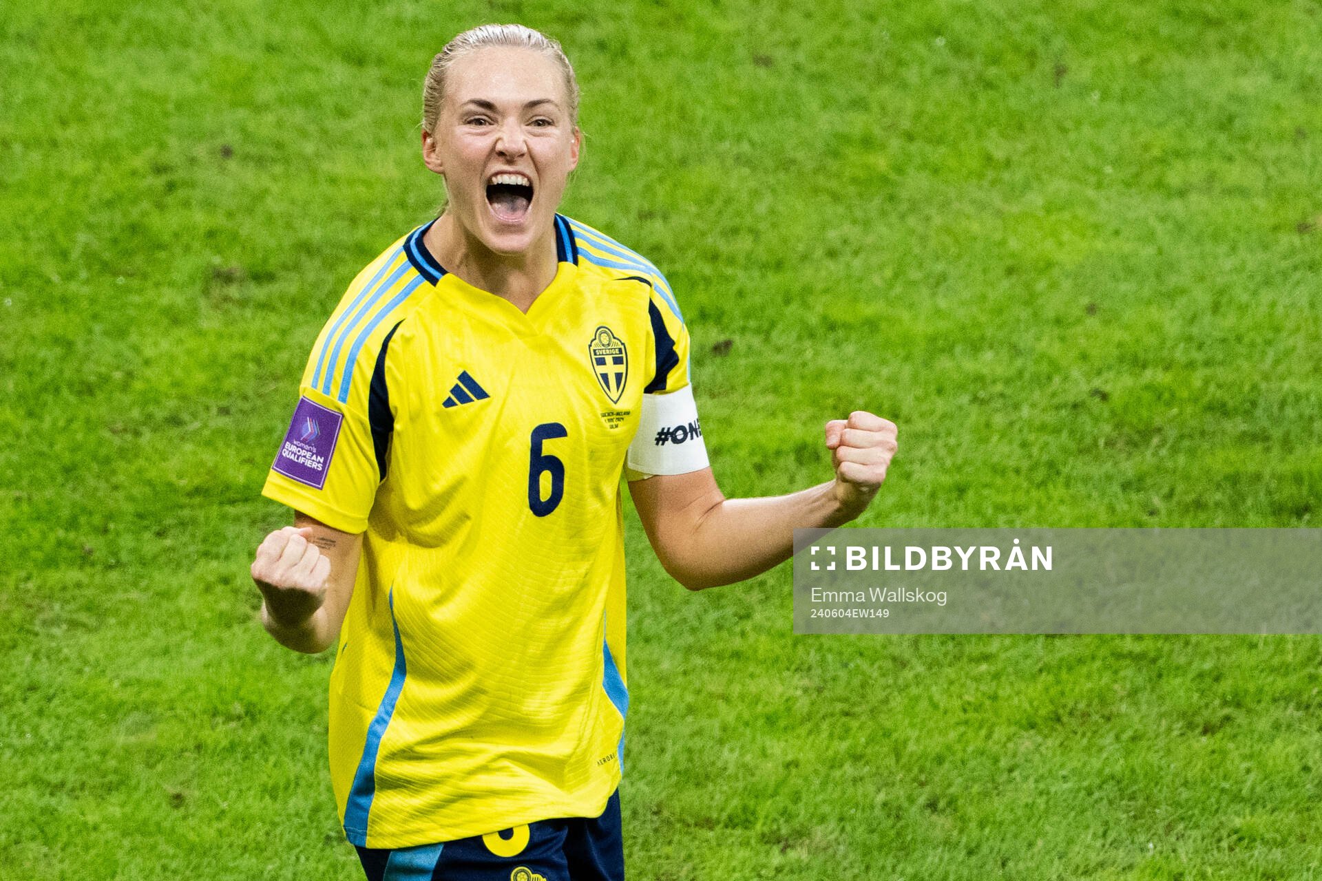 Magdalena Eriksson of Sweden celebrates