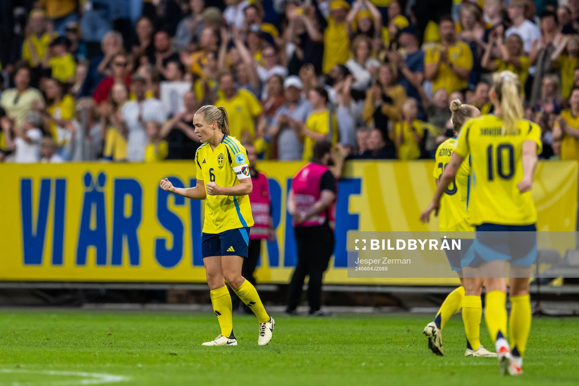Magdalena Eriksson of Sweden celebrates