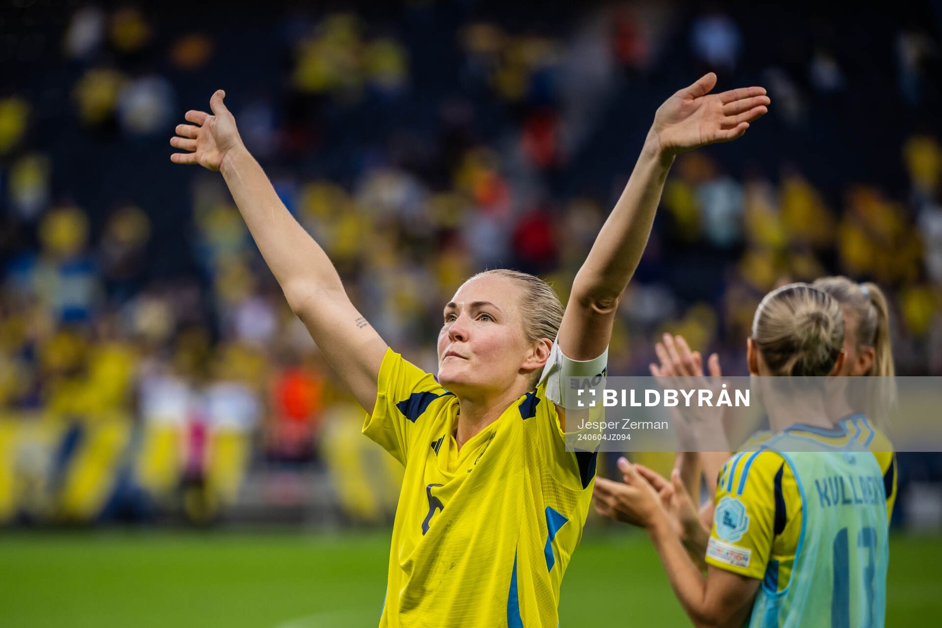 Magdalena Eriksson of Sweden celebrates