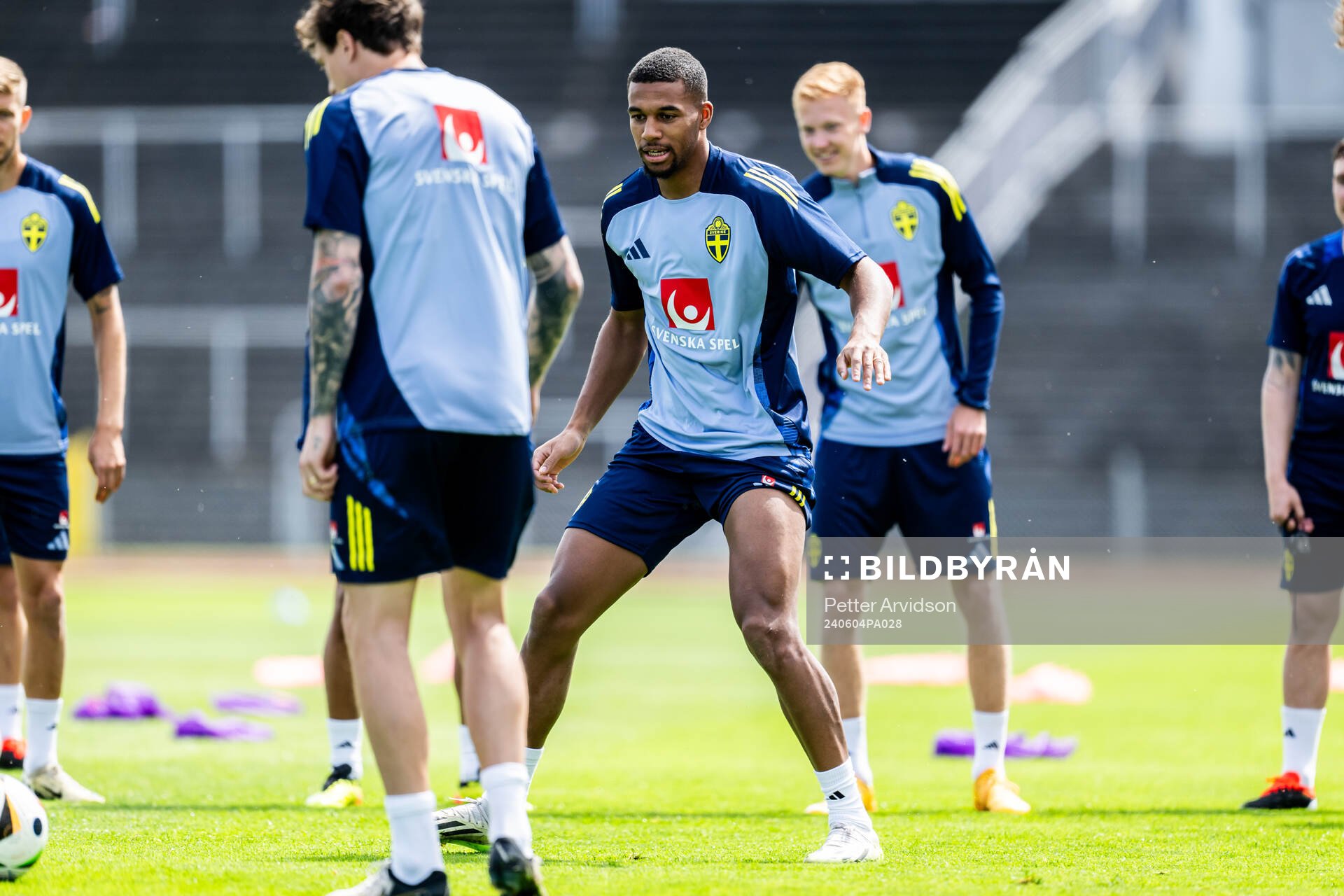 Isak Hien of the Swedish men's national football team