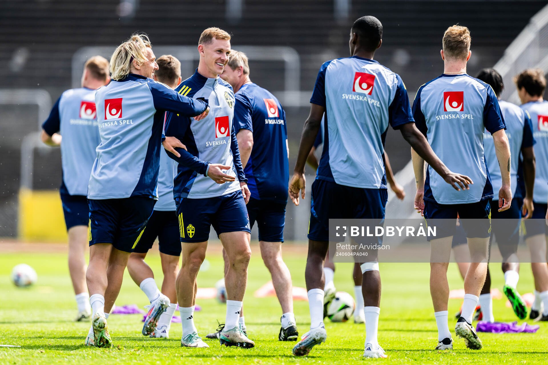 Emil Forsberg and Emil Krafth of the Swedish men's national