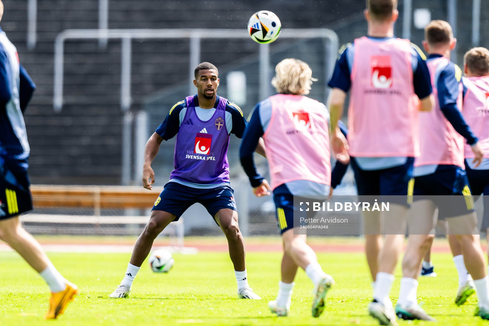 Isak Hien of the Swedish men's national football team