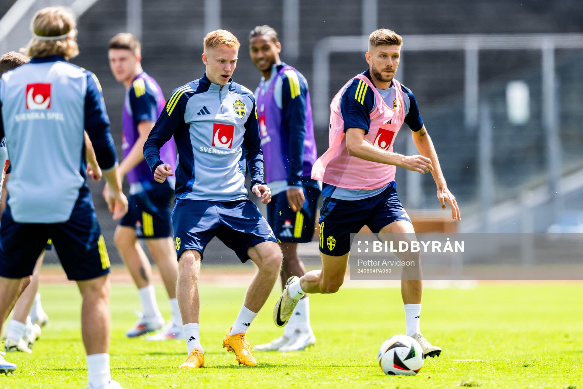 Hugo Larsson and Anton Salétros of the Swedish men's