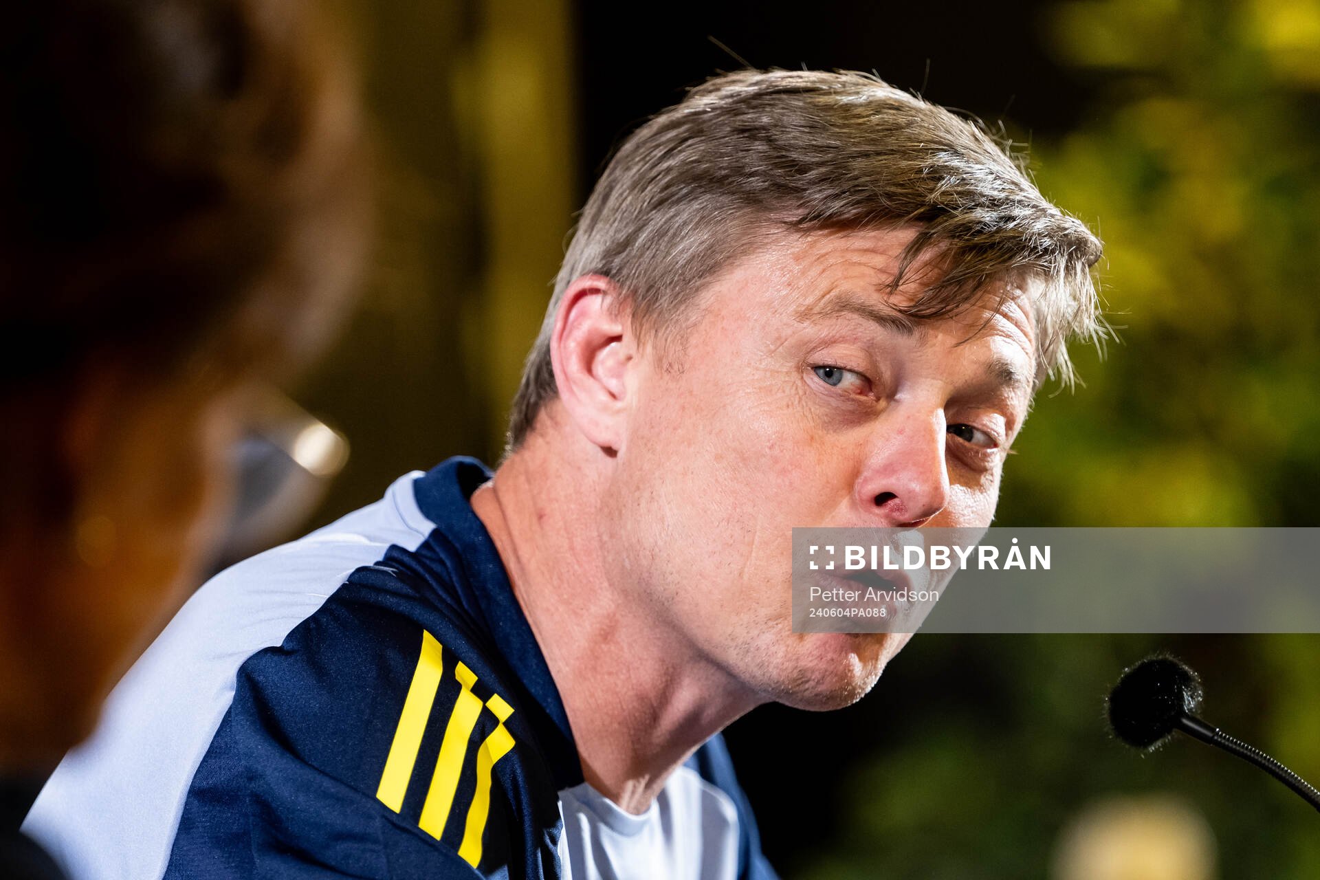 Head coach Jon Dahl Tomasson of the Swedish national