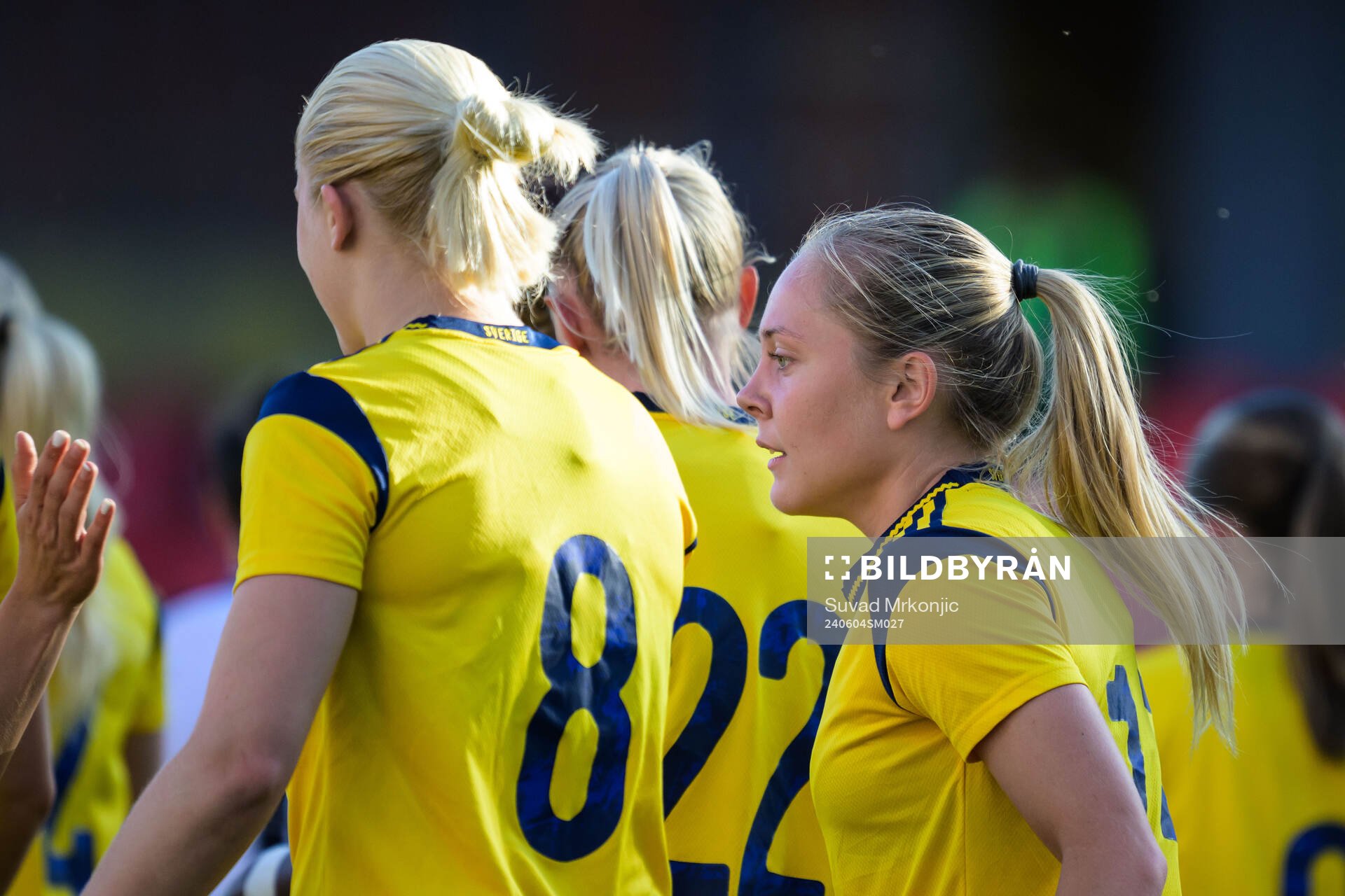 Alice Bergström of Sweden celebrates