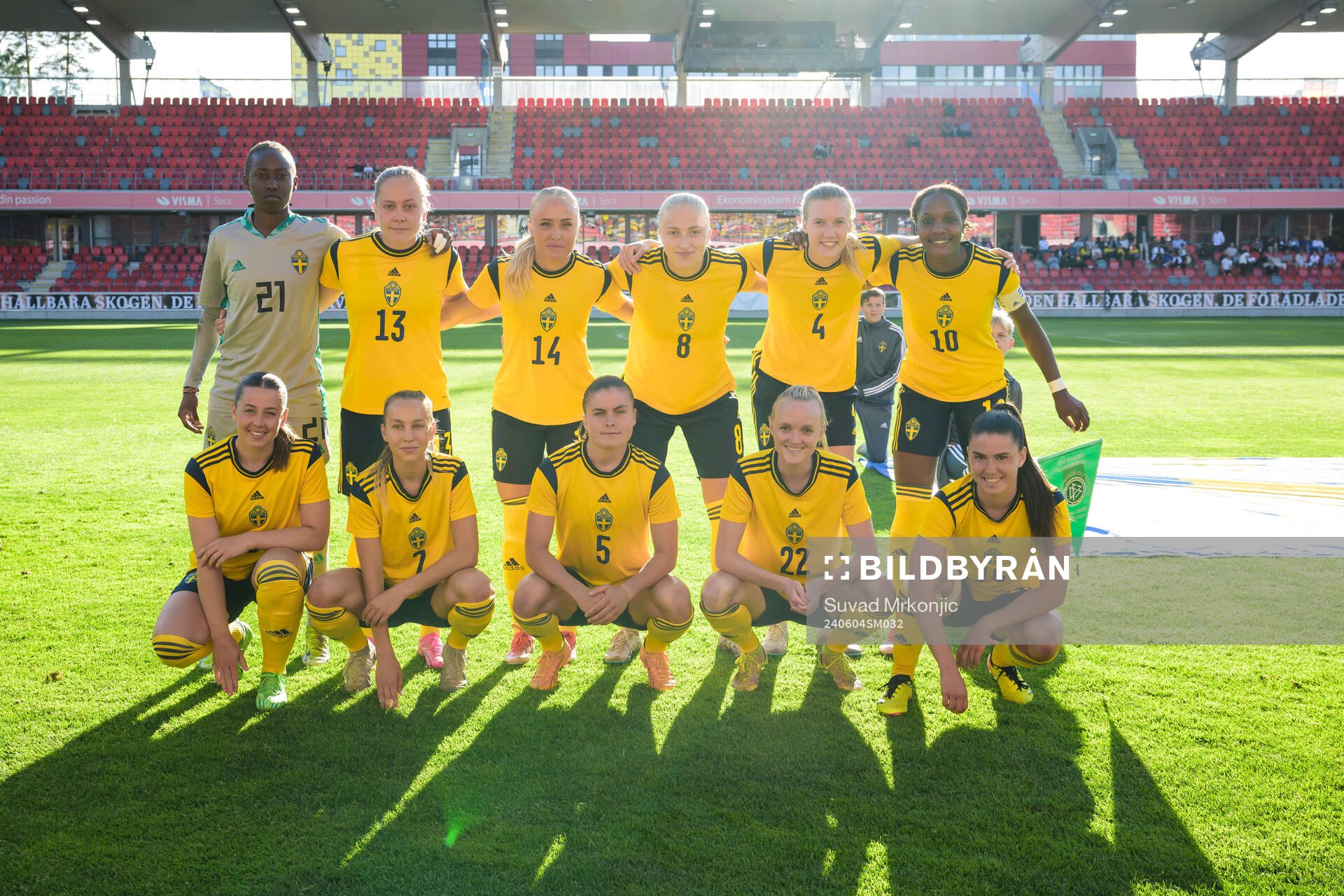 The starting eleven of Sweden