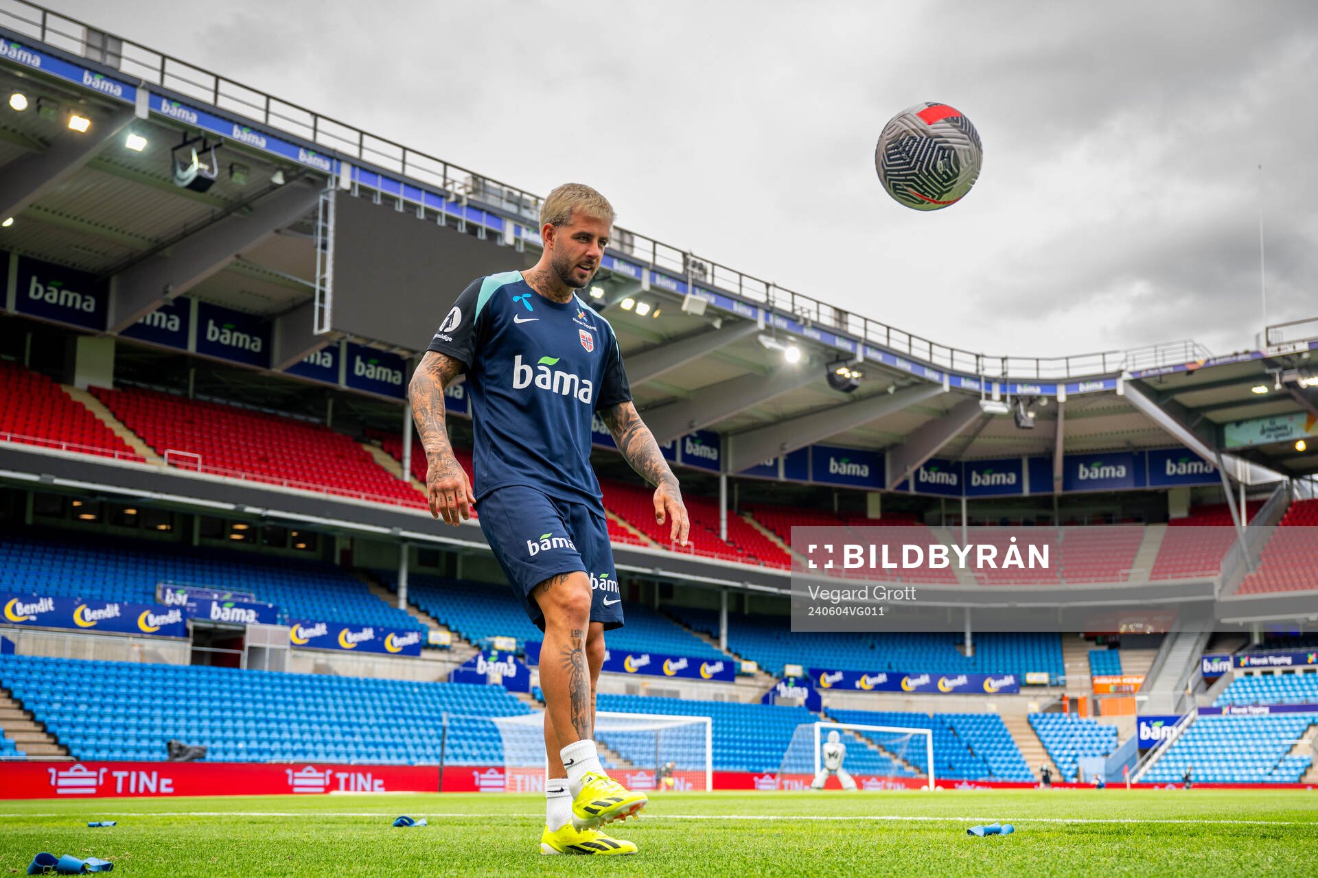 Aron Dønnum of the Norwegian national football team